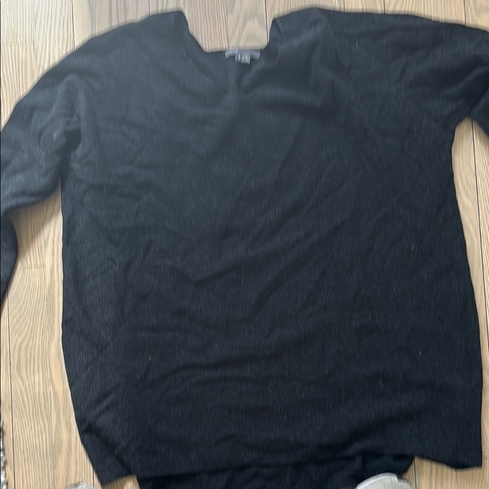 Vince Black V-Neck Sweater for Women